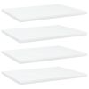 Bookshelf Boards 4 pcs White 15.7"x11.8"x0.6" Engineered Wood