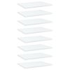 Bookshelf Boards 8 pcs White 15.7"x11.8"x0.6" Engineered Wood