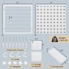 Pegboard Combination Kit Combination Wall Organizer with Magnets and Hooks