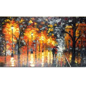 100% Hand Painted Abstract Oil Paintings On Canvas Modern Wedding Decor Wall Landscape Pictures Home Decoration No Framed (size: 50X70cm)